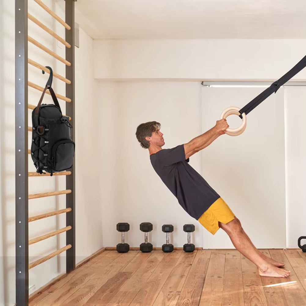 Magnetic Gym Bag with Water Bottle Holder Gym Crossbody Bag Gym Bottle Carrier Bag for Men Women Gym Accessories Organizer